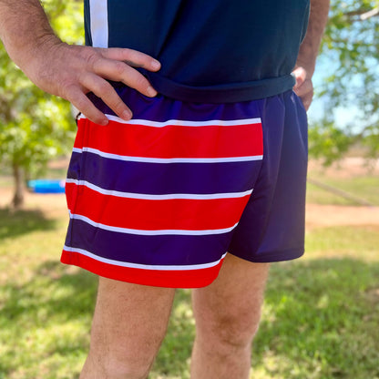 Navy and Red Shorts