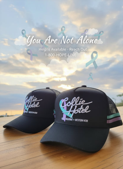 Collie Hotel "SUICIDE AWARENESS" Truckers Cap