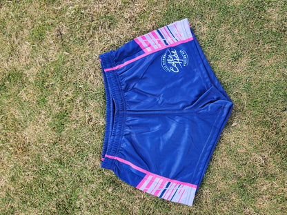 Blue-Pink Stripe League Shorts