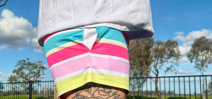 White Stripe Shorts