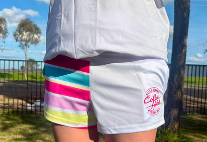 White Stripe Shorts