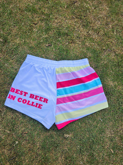 White Stripe Shorts