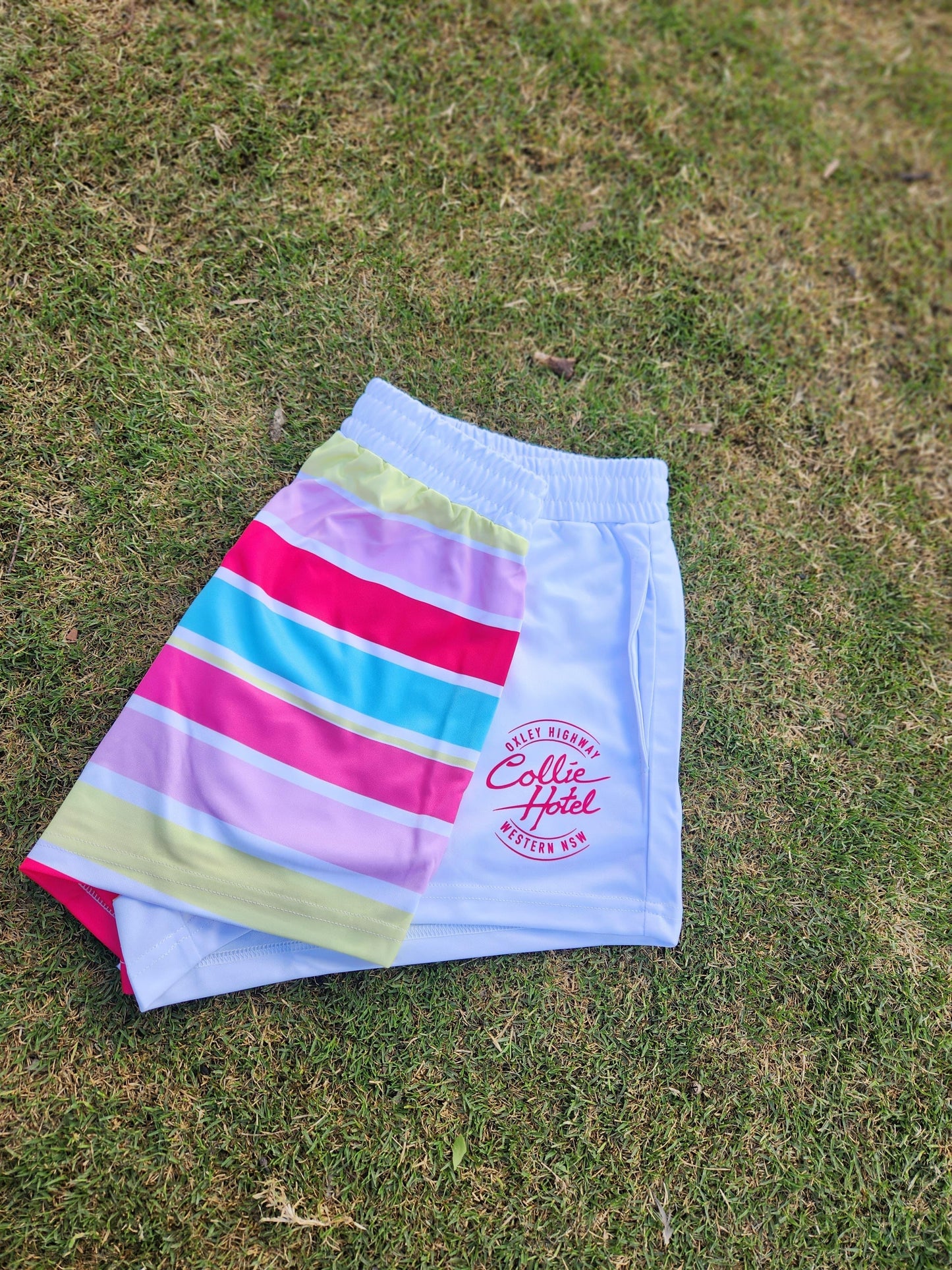 White Stripe Shorts